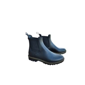 39 Igor Trak Mate Spain Black Chelsea Ankle Rain Boot Shoe Waterproof Women 8